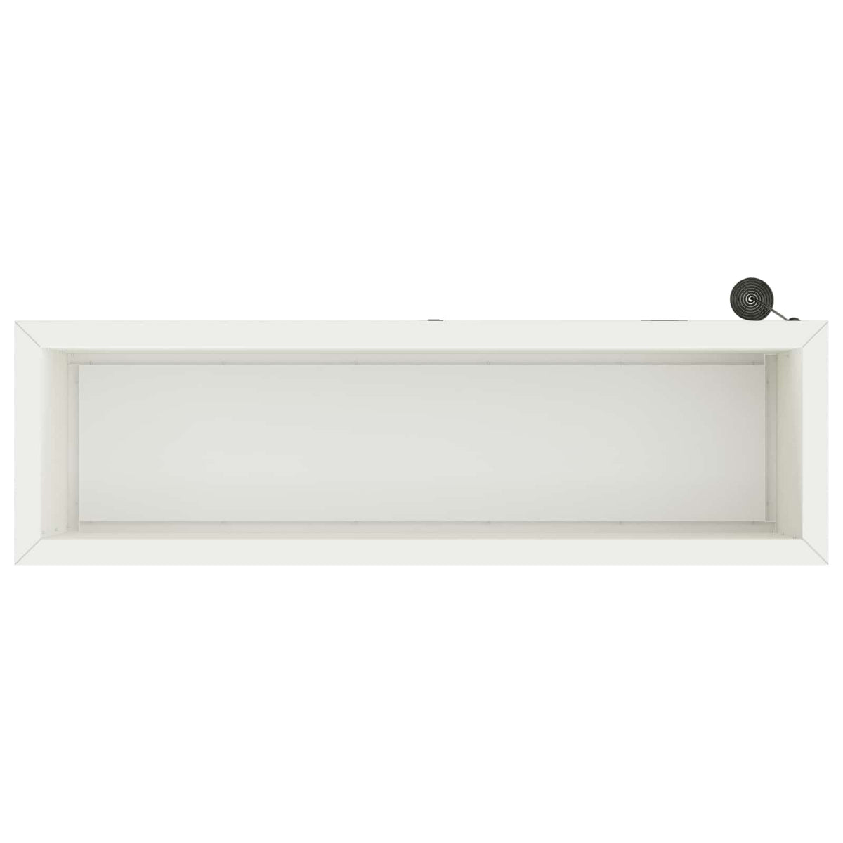 Plantekasse med LED Hvid 30 × 100 × 30 cm Stål