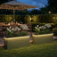 Plantekasse med LED 2 stk. Olivengrøn 30 × 100 × 30 cm Stål