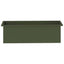 Plantekasse med LED 2 stk. Olivengrøn 30 × 100 × 30 cm Stål