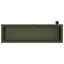 Plantekasse med LED 2 stk. Olivengrøn 30 × 100 × 30 cm Stål