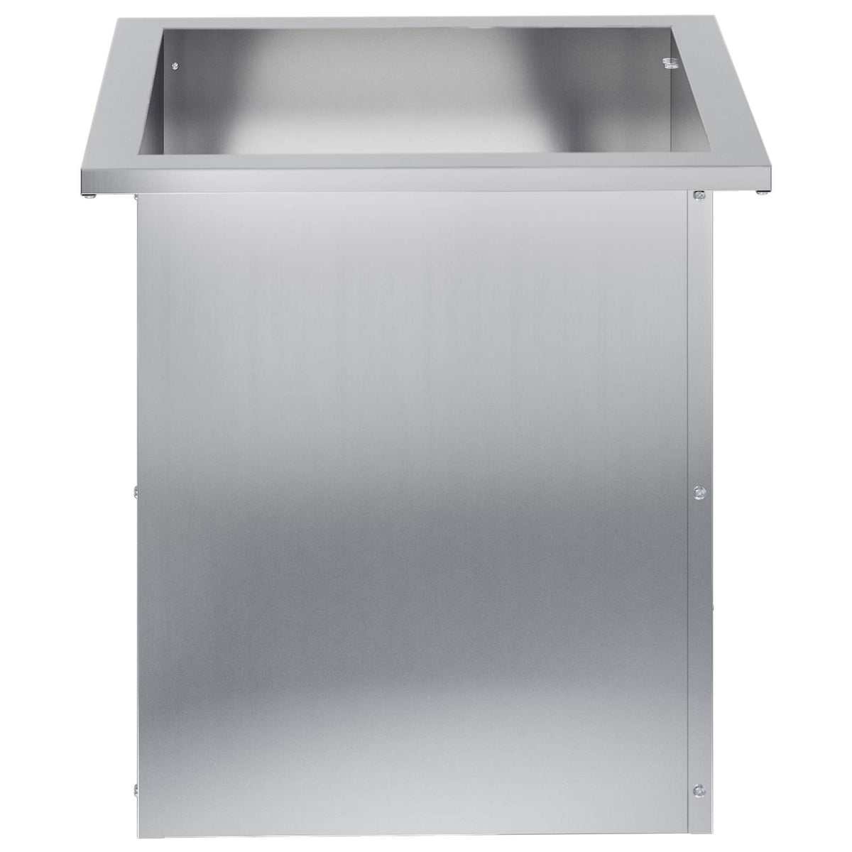 Plantekasse med LED 2 stk. Sølv 40 x 40 x 40 cm