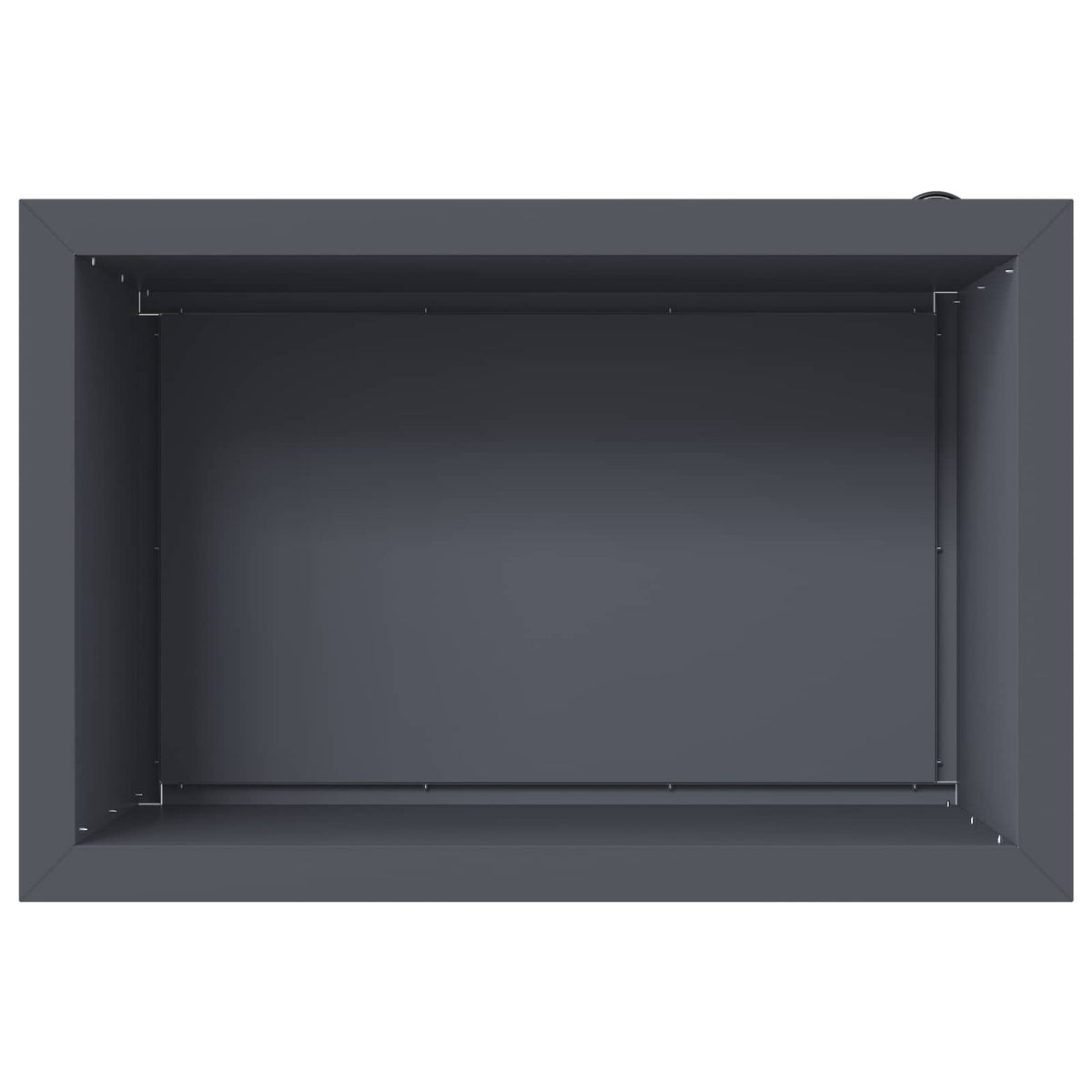 Plantekasse med LED 2 stk. Antracit 40 x 60 x 40 cm Stål
