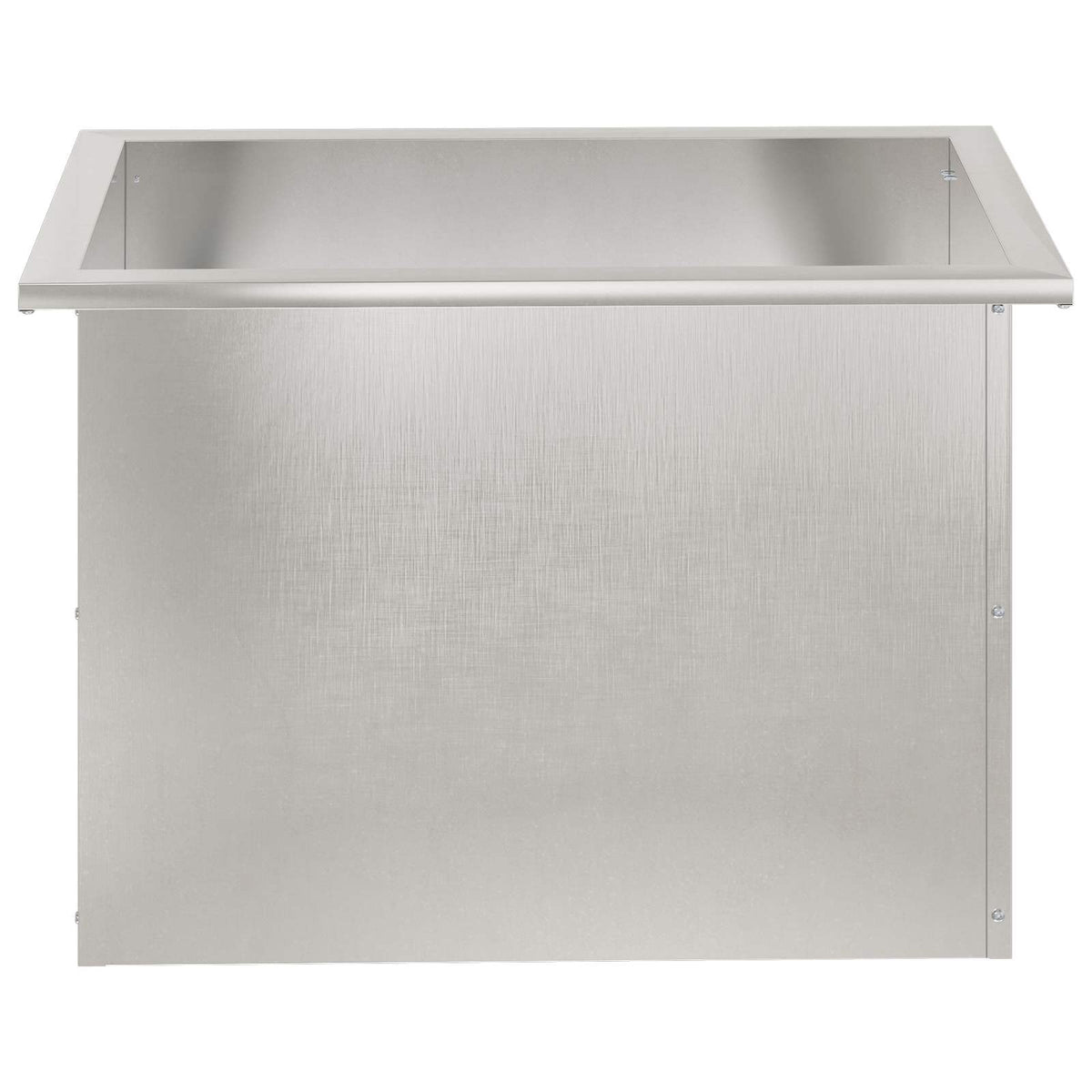 Plantekasse med LED Sølv 40 x 60 x 40 cm Rustfrit stål