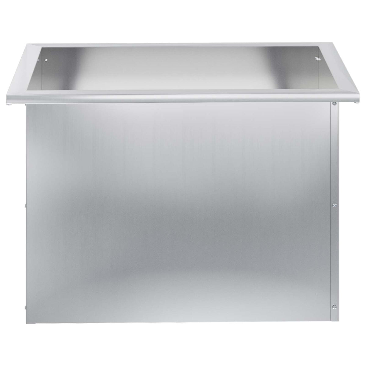Plantekasse med LED 2 stk. Sølv 40 × 60 × 40 cm