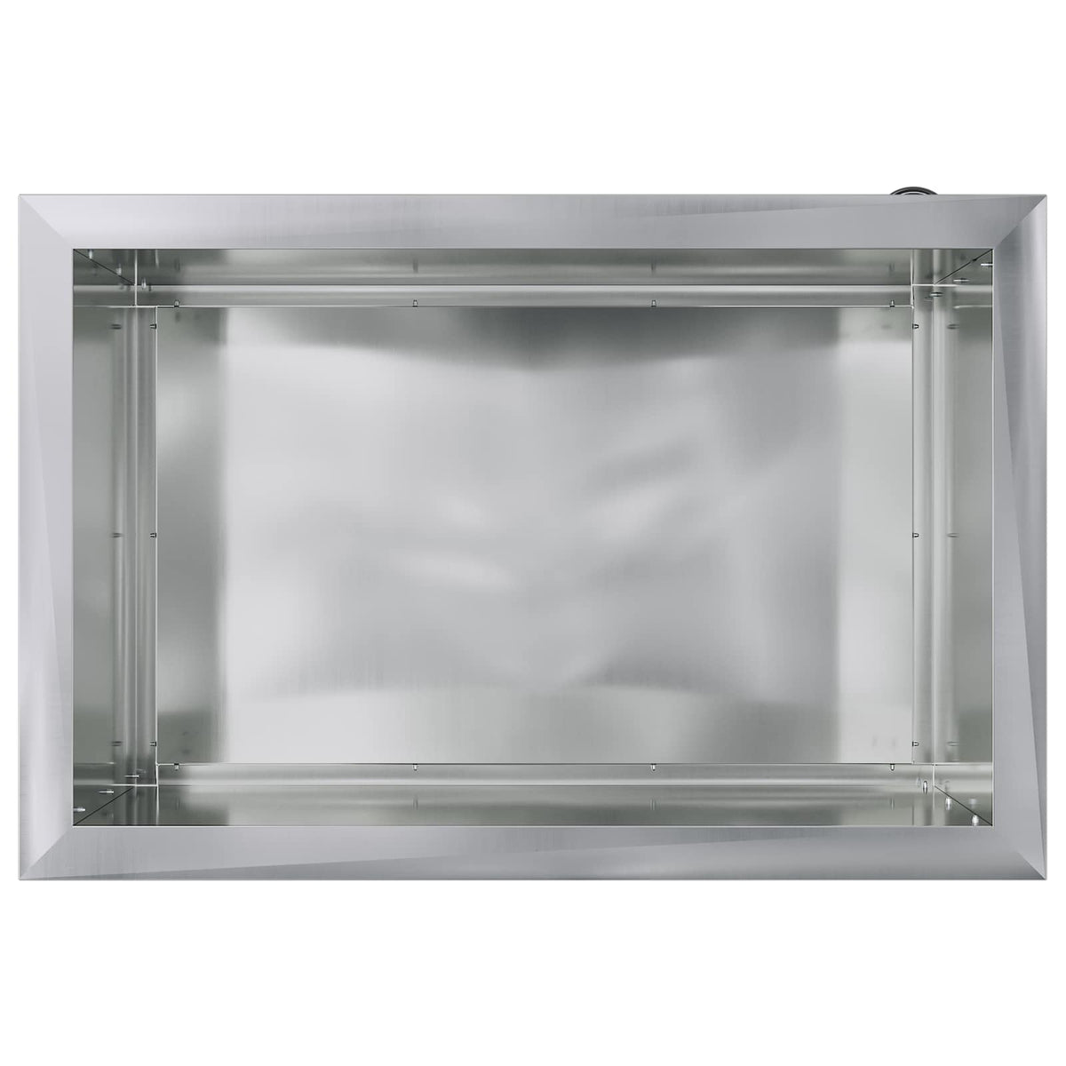 Plantekasse med LED 2 stk. Sølv 40 × 60 × 40 cm