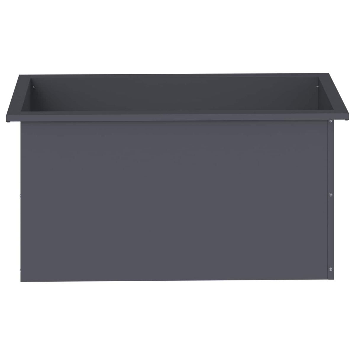 Plantekasse med LED Antracit 40 x 80 x 40 cm Stål