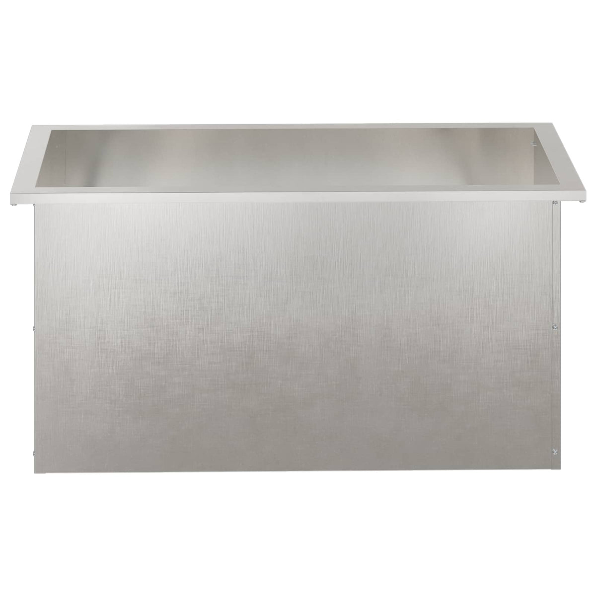 Plantekasse med LED Sølv 40 x 80 x 40 cm Rustfrit stål