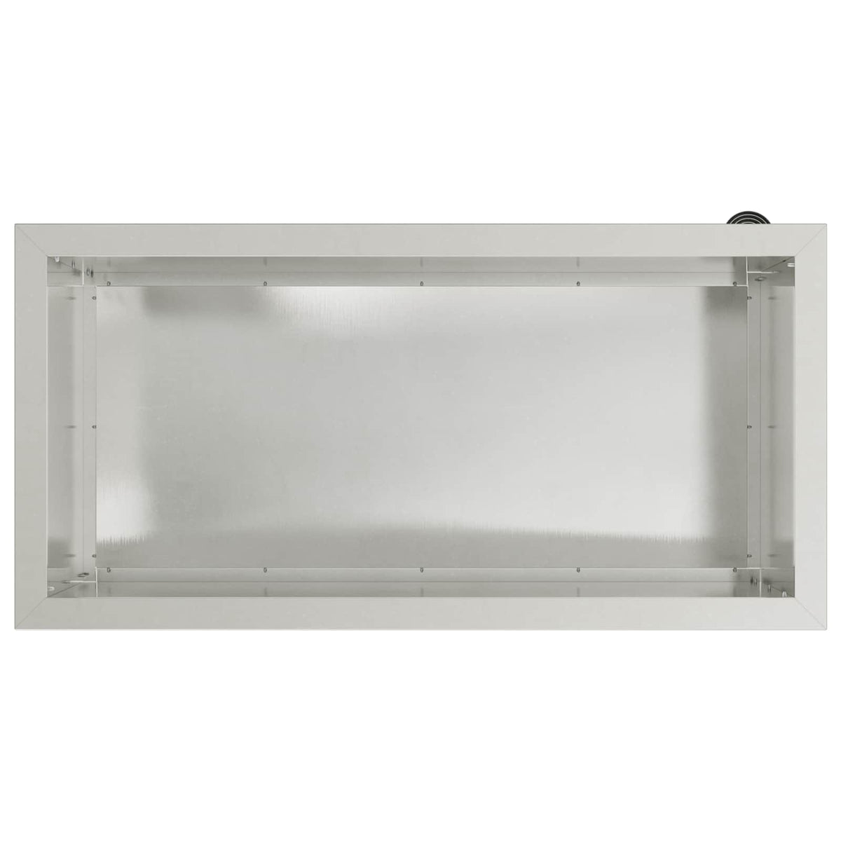 Plantekasse med LED 2 stk. Sølv 40 x 80 x 40 cm Rustfrit stål