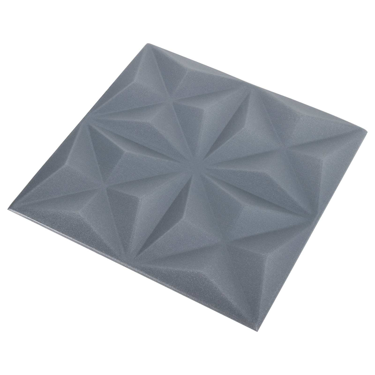 Vægpaneler 48 stk. 50 x 50 cm Origami Grå XPS Skum
