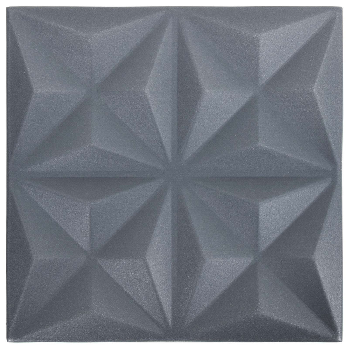 Vægpaneler 48 stk. 50 x 50 cm Origami Grå XPS Skum