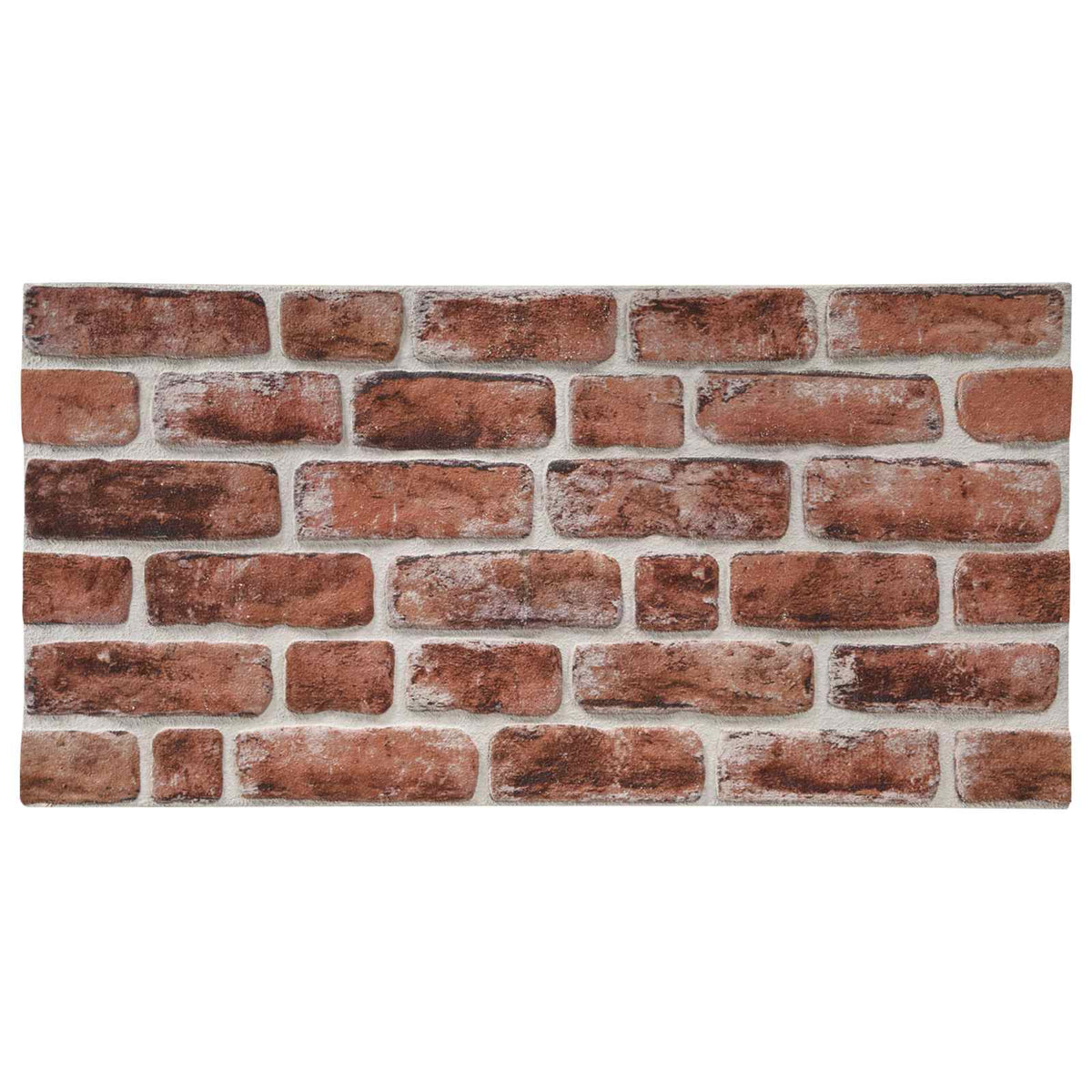 Vægpaneler 10 stk. 100 x 50 cm Mørkebrun og Hvid EPS Skum