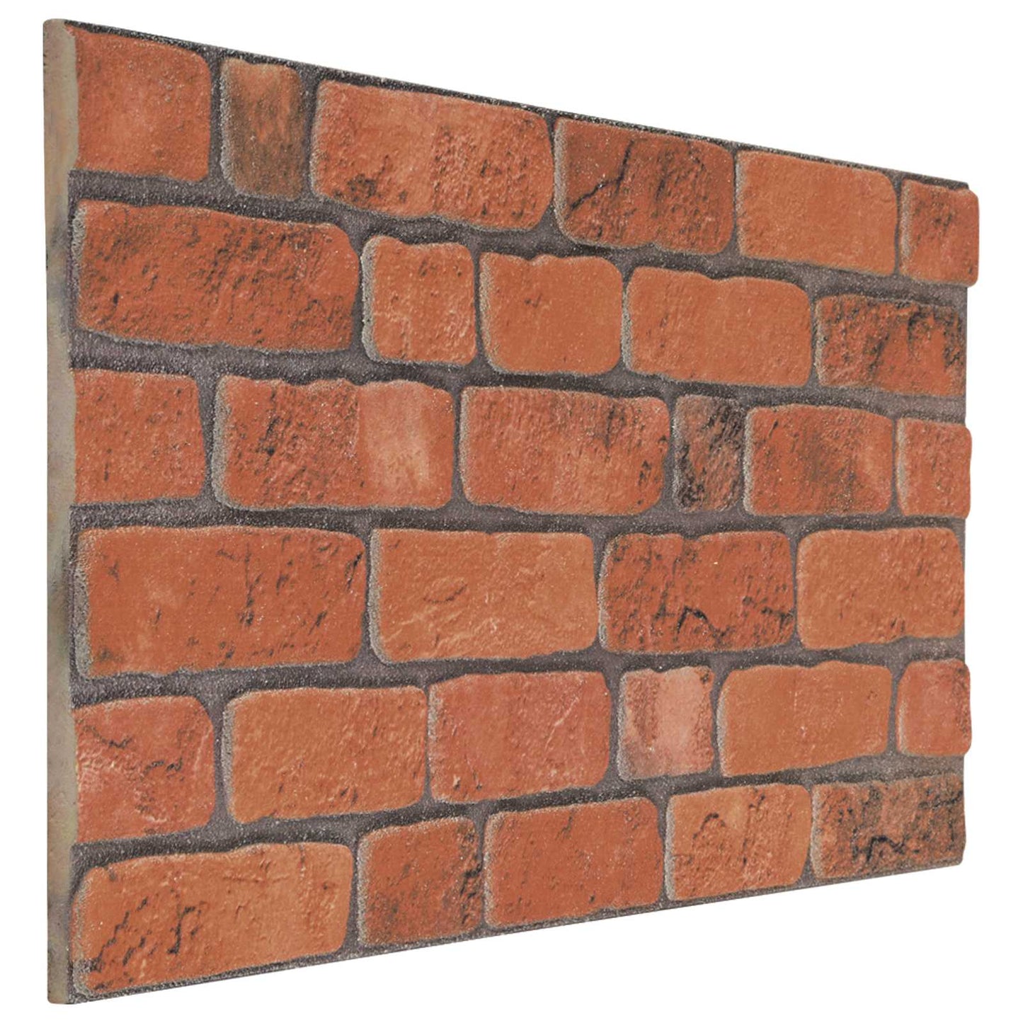 Vægpaneler 10 stk. 100 x 50 cm Terrakotta EPS Skum