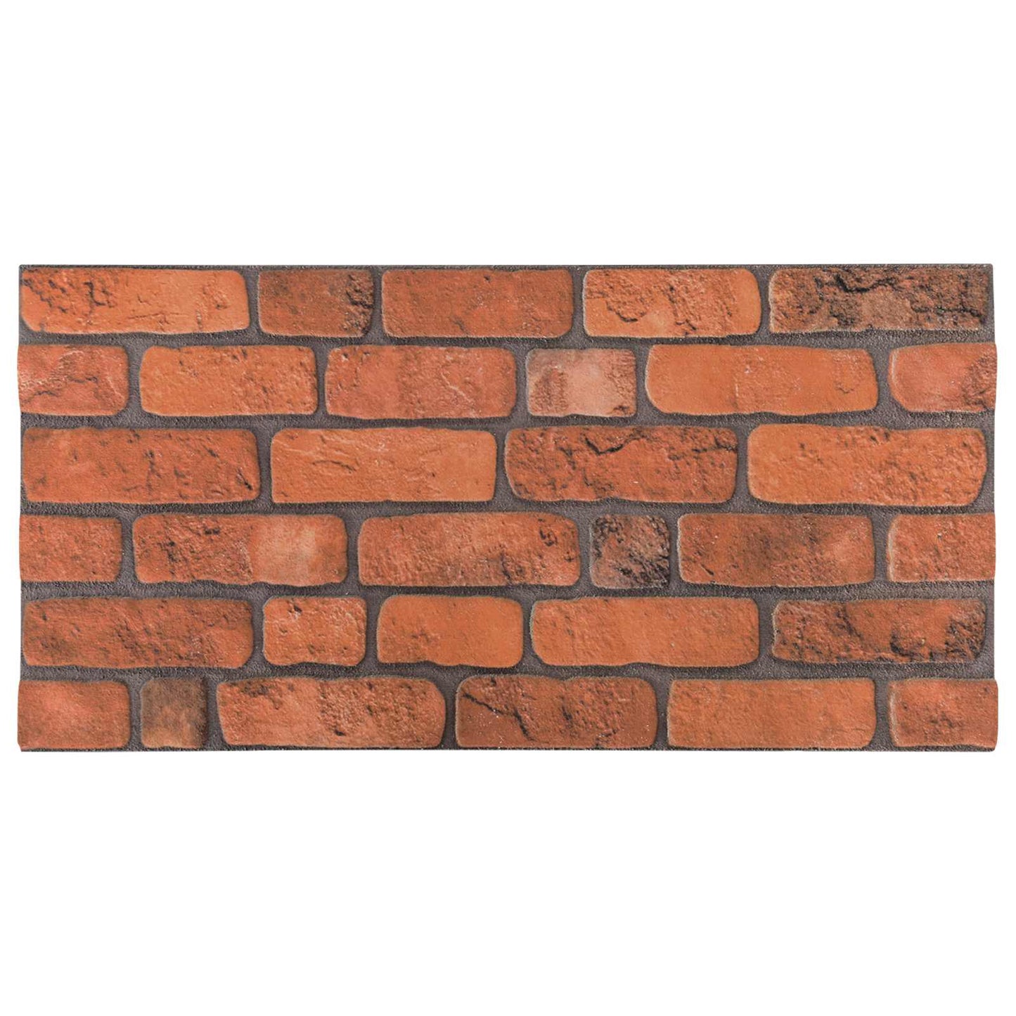 Vægpaneler 10 stk. 100 x 50 cm Terrakotta EPS Skum