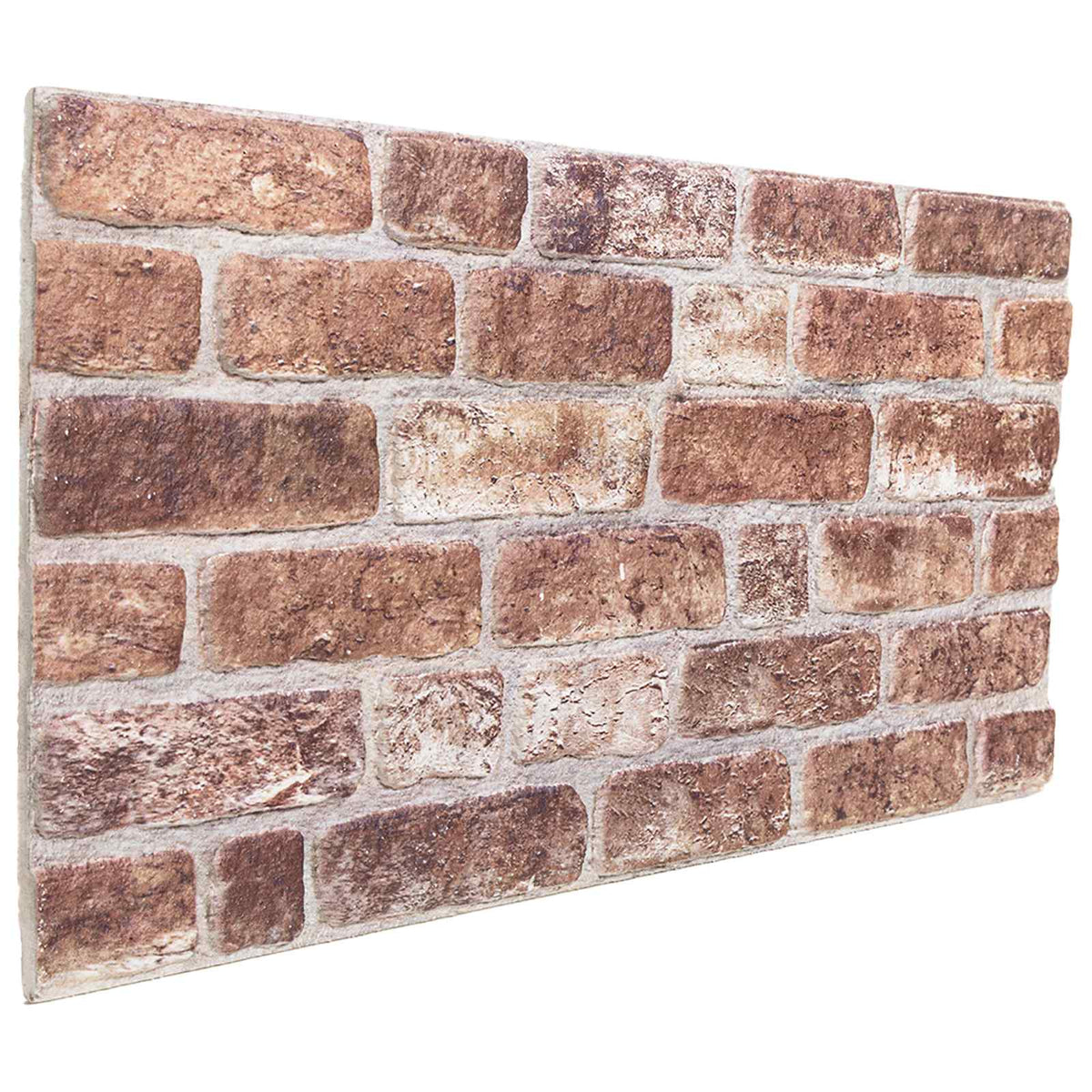 Vægpaneler 10 stk. 100 x 50 cm Brun EPS Skum