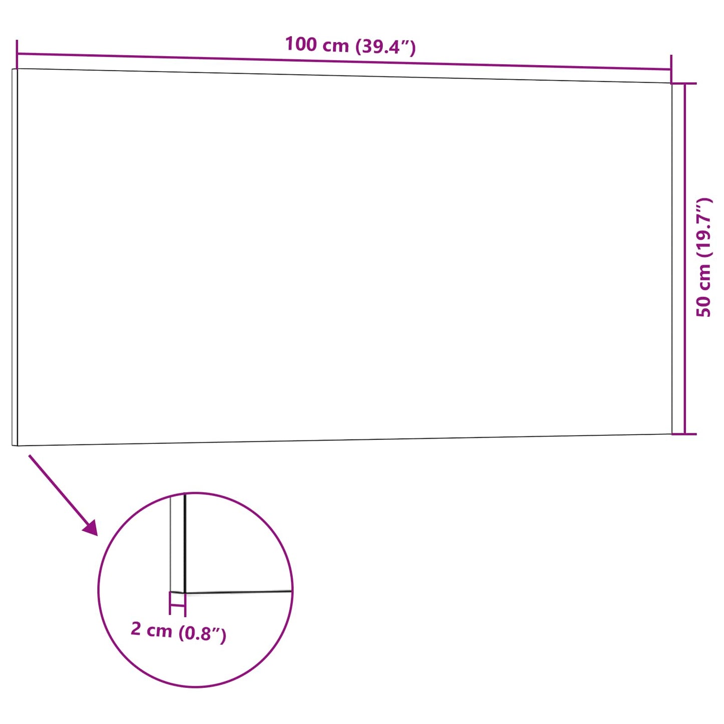 Vægpaneler 10 stk. 100 x 50 cm Brun EPS Skum