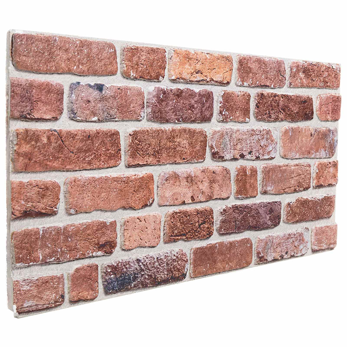 Vægpaneler 10 stk. 100 x 50 cm Rød EPS Skum