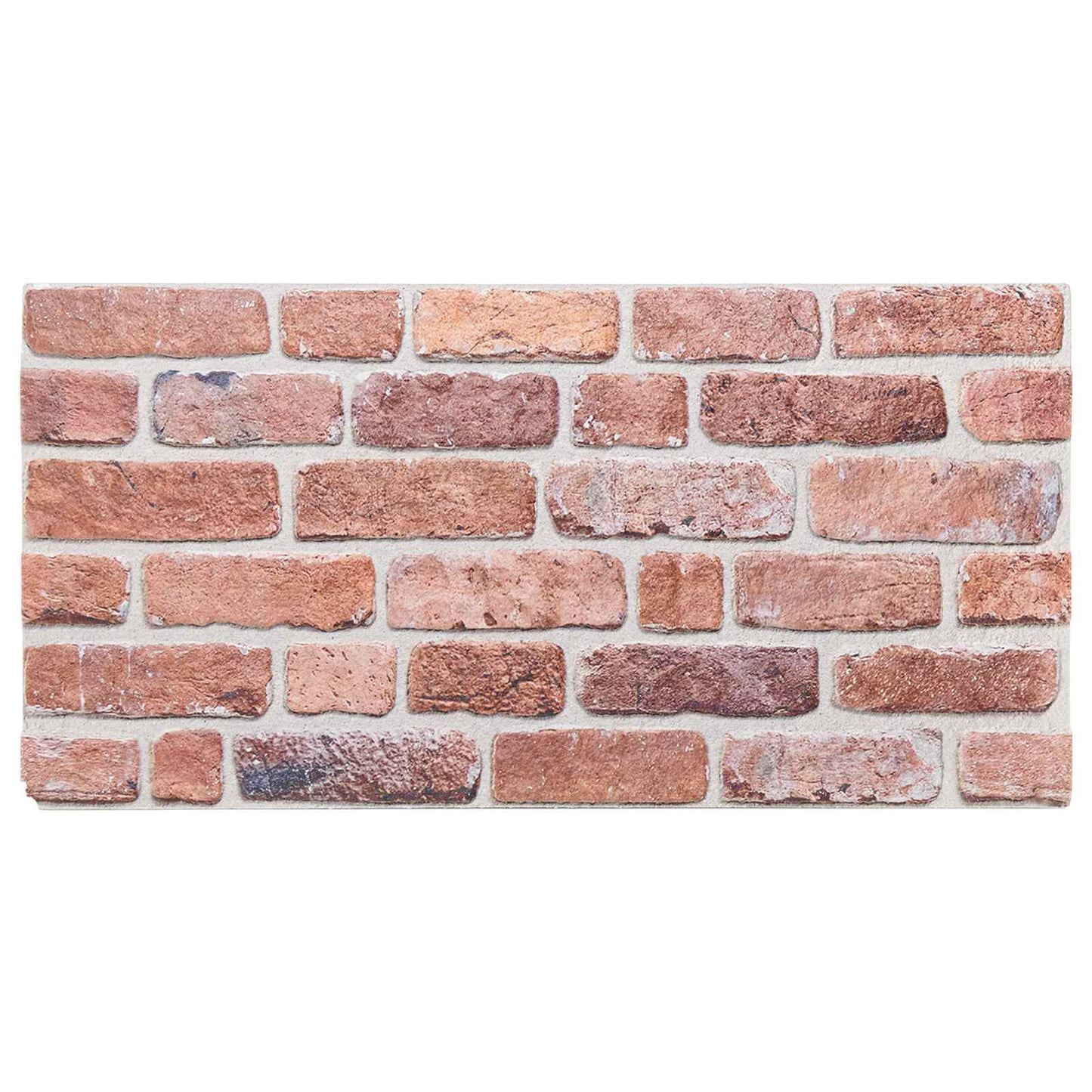 Vægpaneler 10 stk. 100 x 50 cm Rød EPS Skum