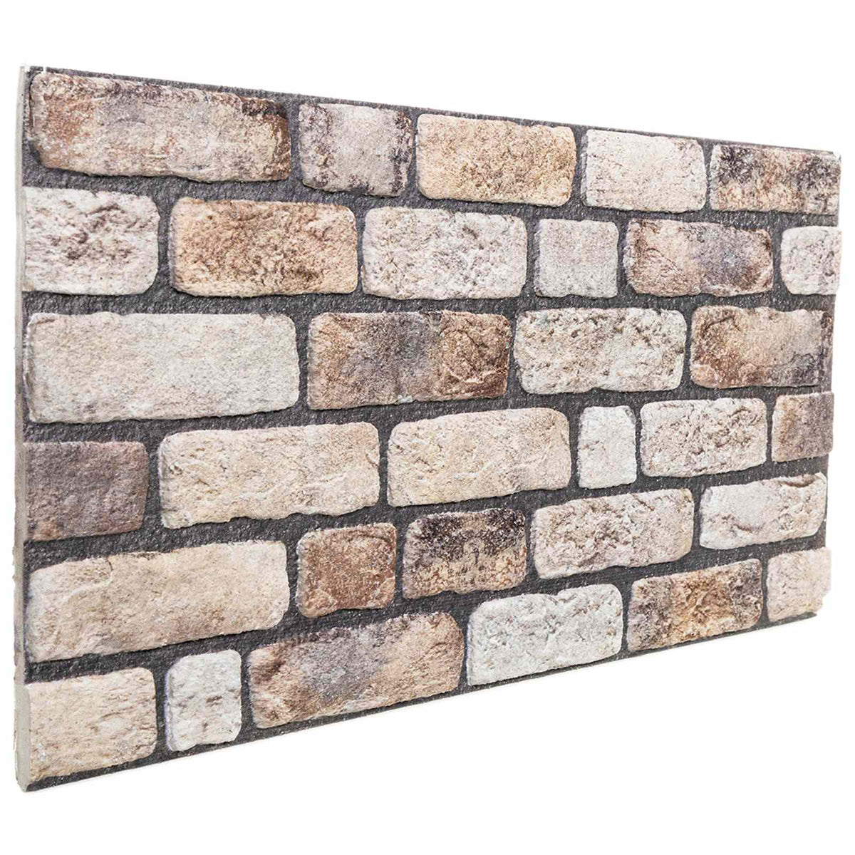 Vægpaneler 10 stk. 100 x 50 cm Lys Brun EPS Skum