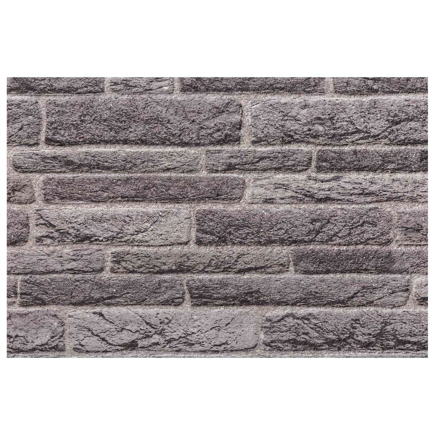 Vægpaneler 10 stk. 100 x 50 cm Antracit EPS Skum
