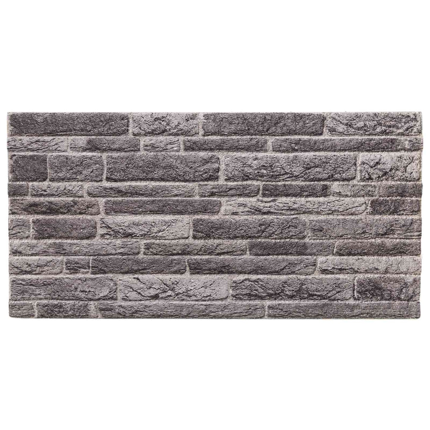 Vægpaneler 10 stk. 100 x 50 cm Antracit EPS Skum