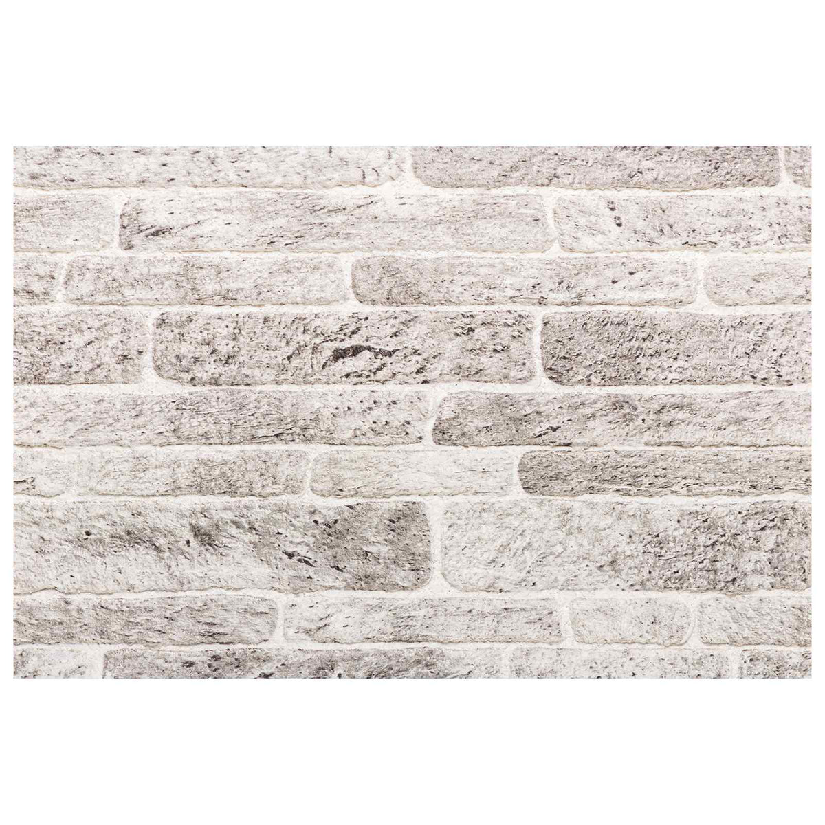 Vægpaneler 10 stk. 100 x 50 cm Lys Grå og Hvid EPS Skum