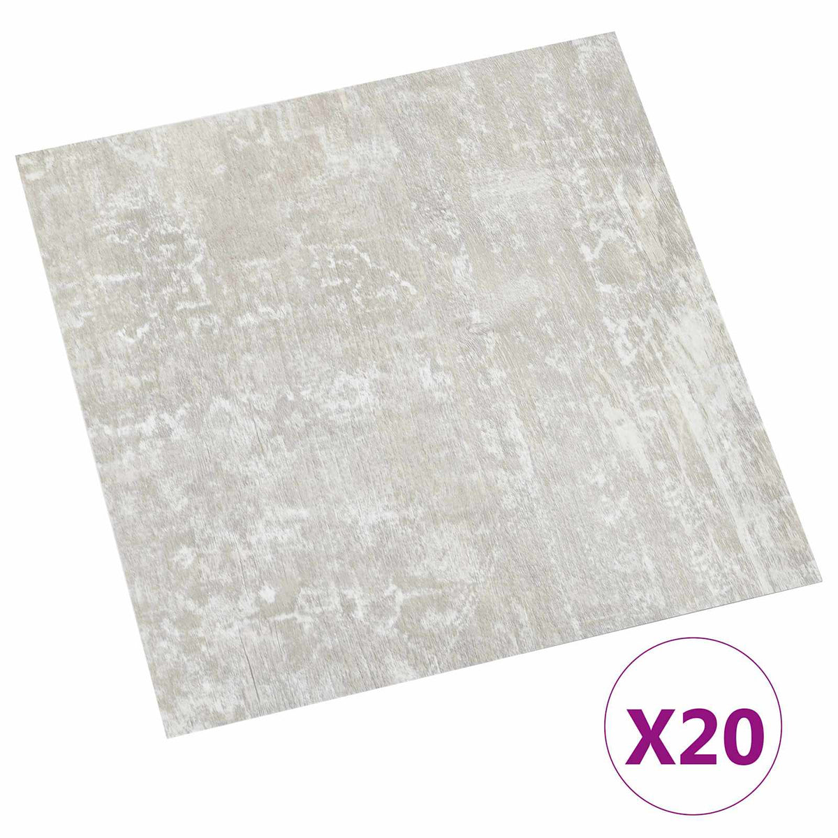 Selvklæbende Gulvplanker Lysegrå 30,5 x 30,5 cm 20 stk. PVC