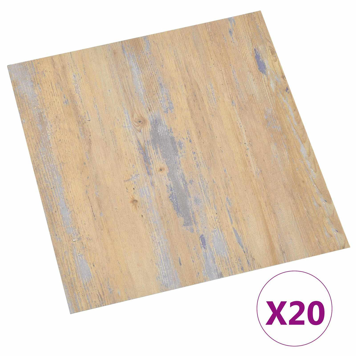 Selvklæbende Gulvplanker Brun og grå 30,5 x 30,5 cm 20 stk. PVC