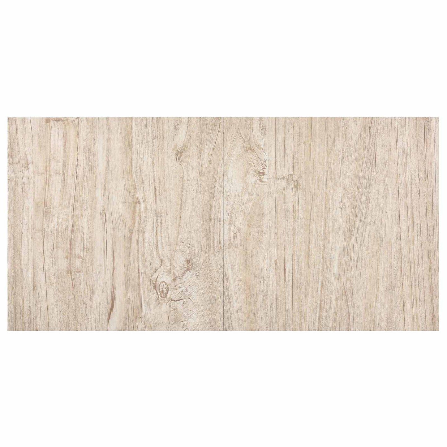 Selvklæbende Gulvplanker Lys brun og hvid 30,5 x 30,5 cm