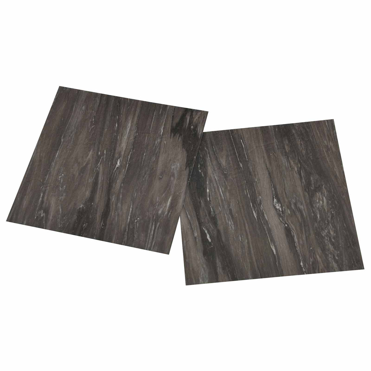 Selvklæbende Gulvplanker Mørkegrå 30,5 x 30,5 cm 20 stk. PVC