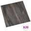 Selvklæbende Gulvplanker Mørkegrå 30,5 x 30,5 cm 20 stk. PVC