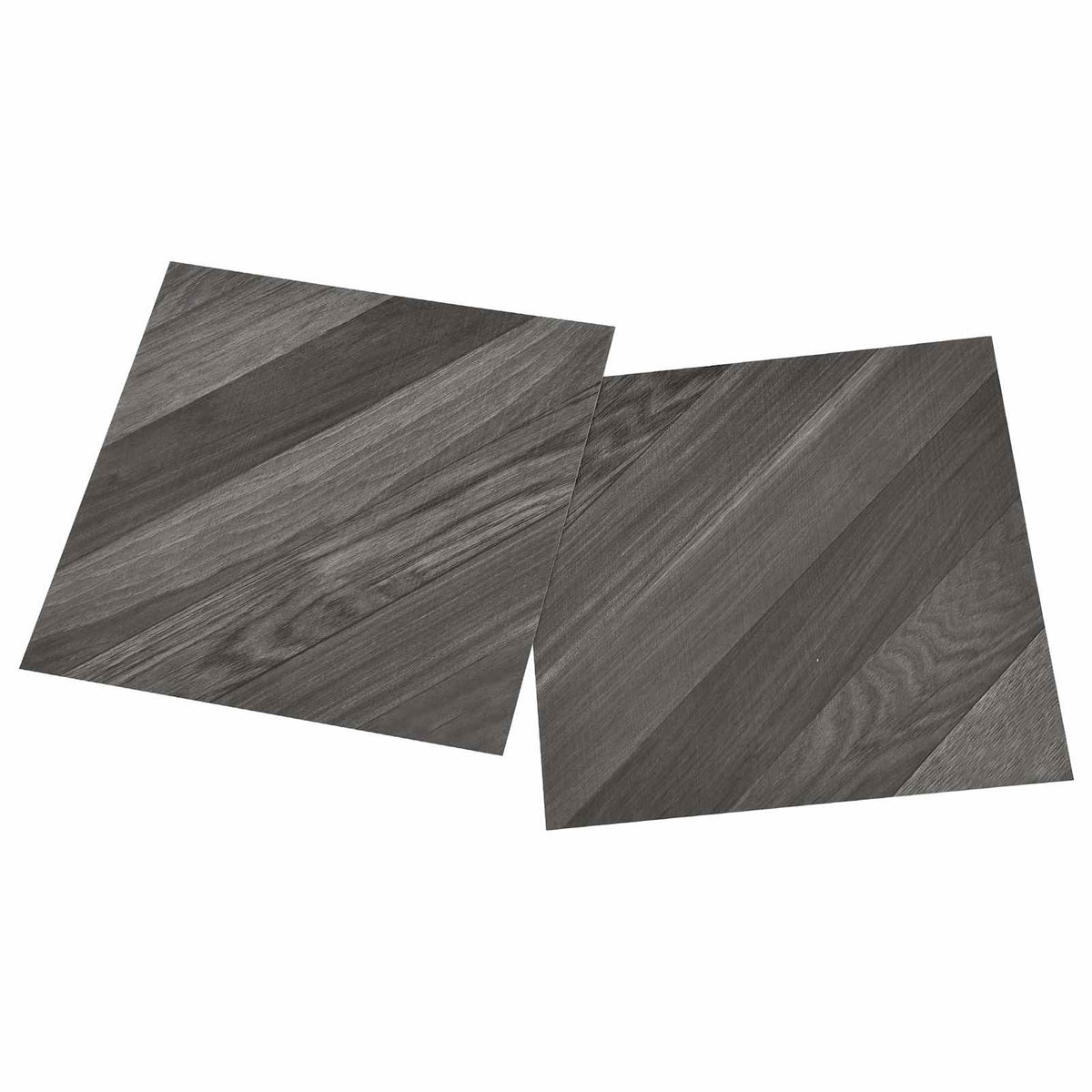 Selvklæbende Gulvplanker Stribet Grå 30,5 x 30,5 cm 20 stk. PVC