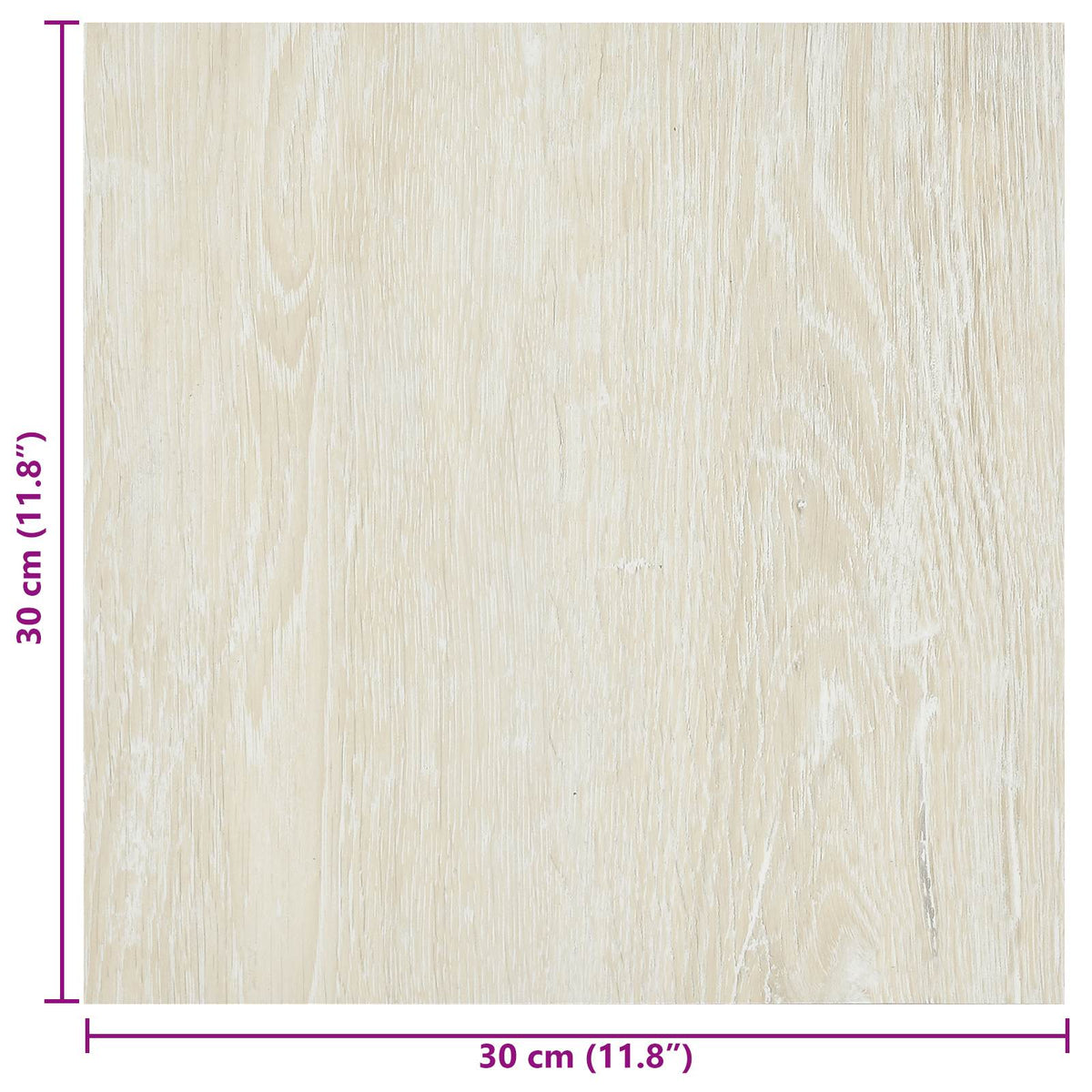 Selvklæbende Gulvplanker Cremefarvet 30,5 x 30,5 cm 20 stk. PVC