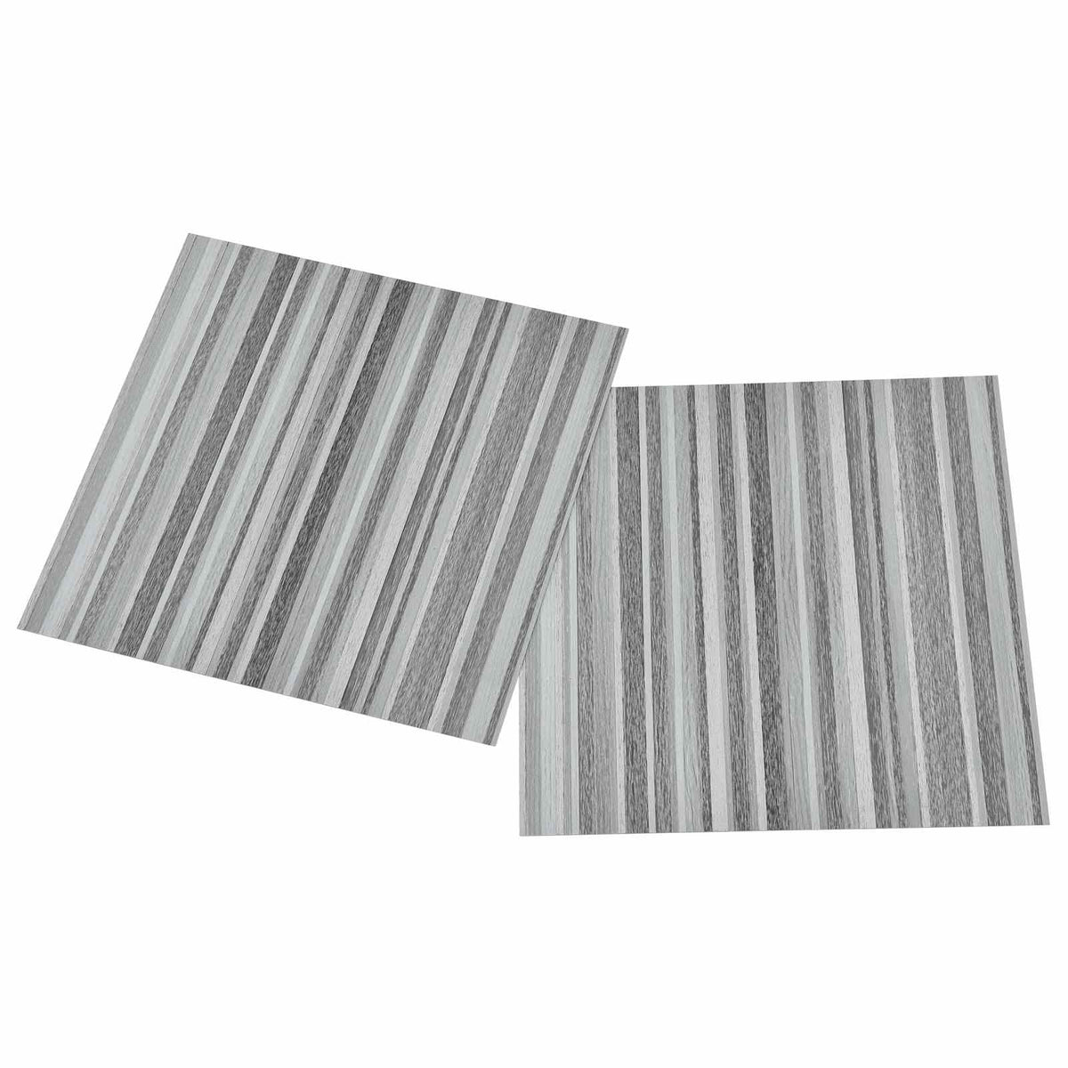 Selvklæbende Gulvplanker Grå og sort 30,5 x 30,5 cm 20 stk. PVC