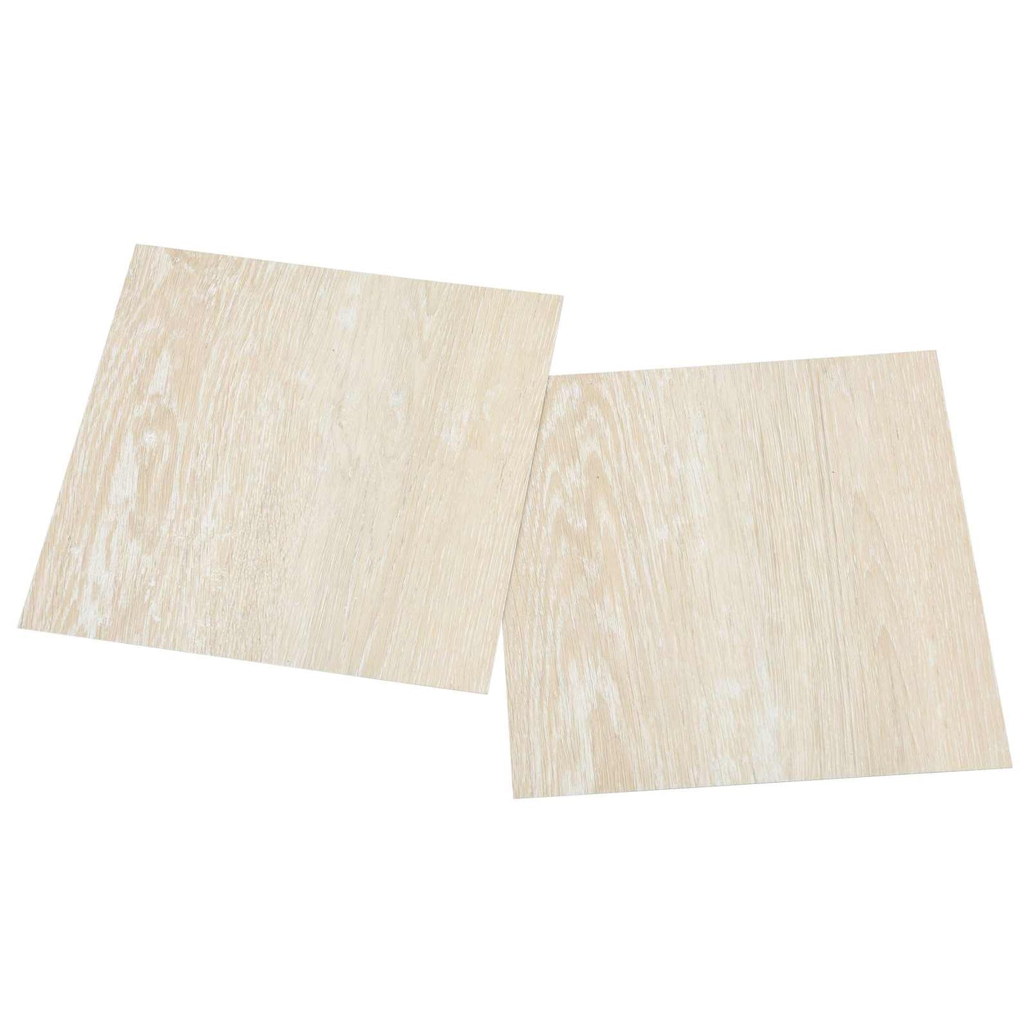 Selvklæbende Gulvplanker Hvid og Beige 30,5 x 30,5 cm 20 stk.