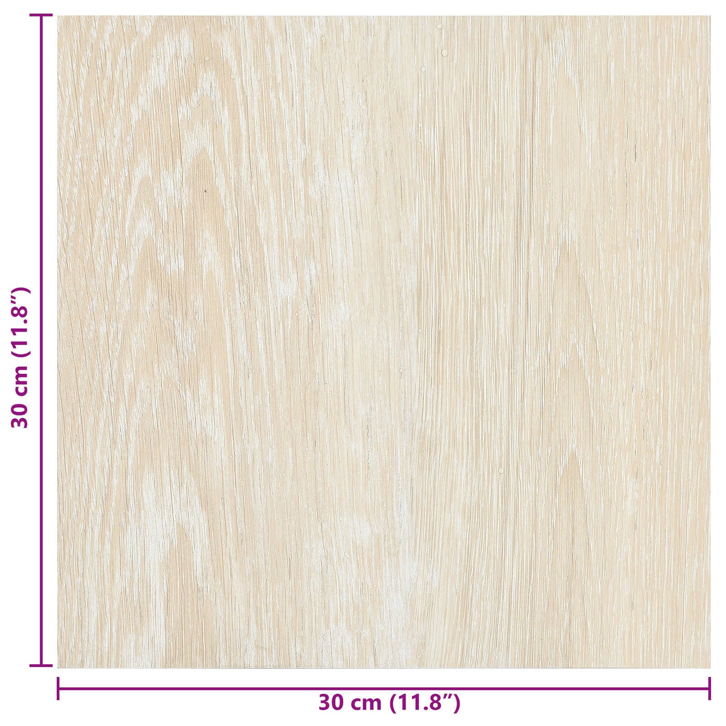 Selvklæbende Gulvplanker Hvid og Beige 30,5 x 30,5 cm 20 stk.