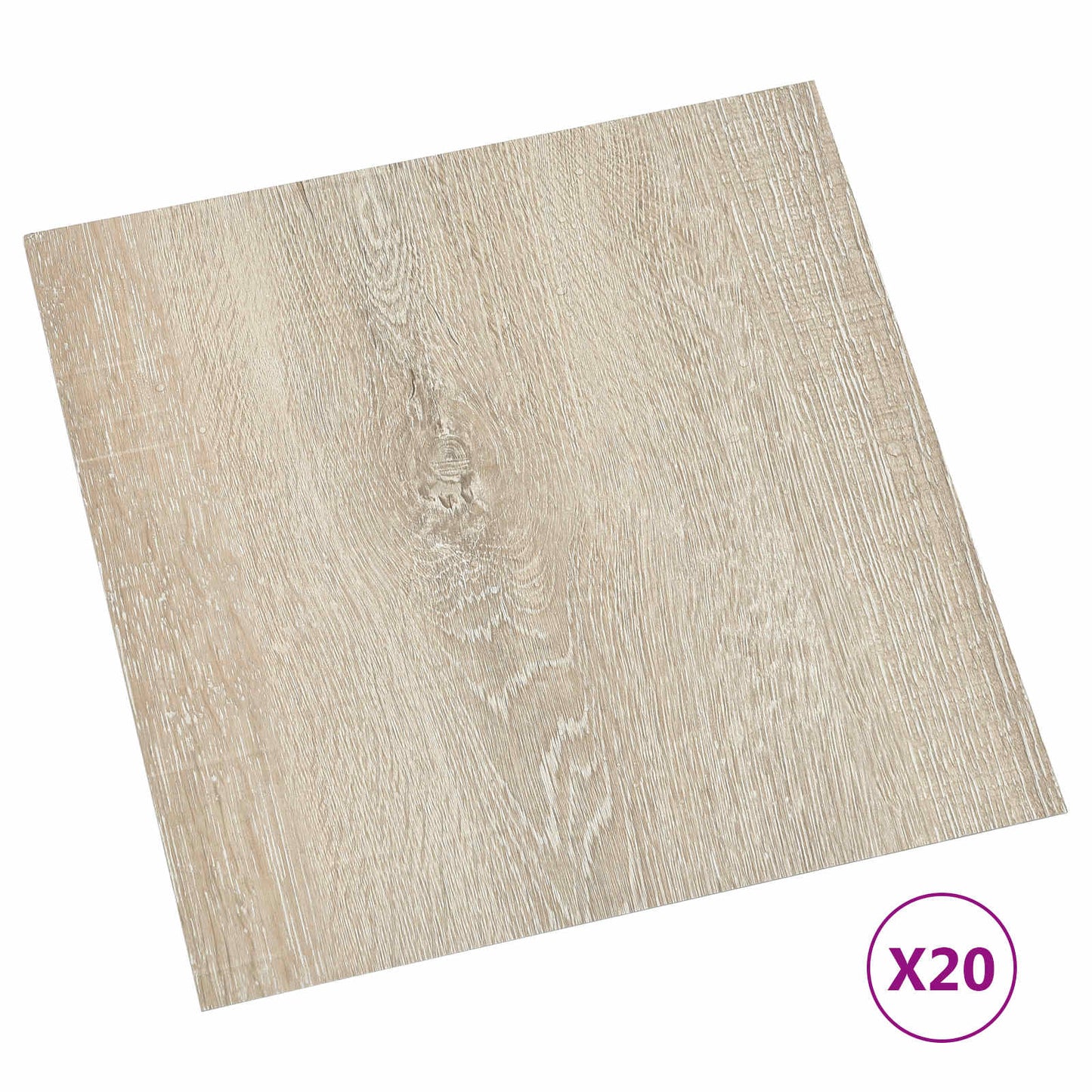Selvklæbende Gulvplanker Brun og Beige 30,5 x 30,5 cm 20 stk.