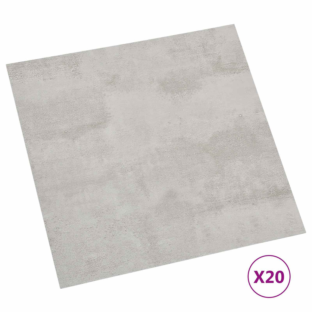 Selvklæbende Gulvplanker Hvid og Grå 30,5 x 30,5 cm 20 stk. PVC