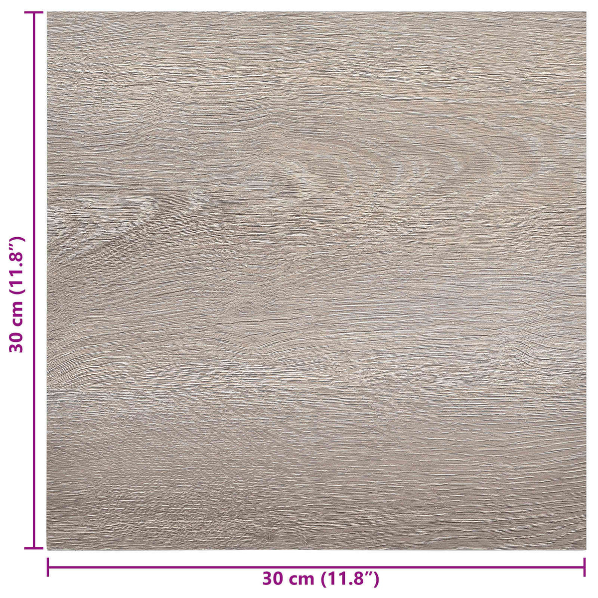Selvklæbende Gulvplanker Gråbrun 30,5 x 30,5 cm 20 stk. PVC