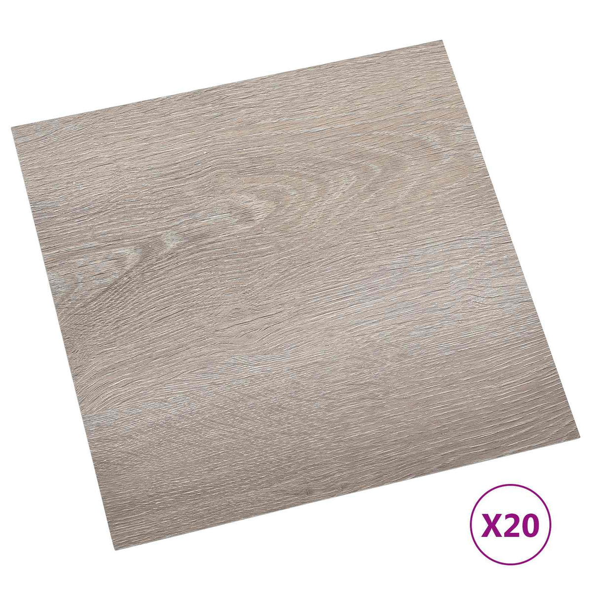 Selvklæbende Gulvplanker Gråbrun 30,5 x 30,5 cm 20 stk. PVC