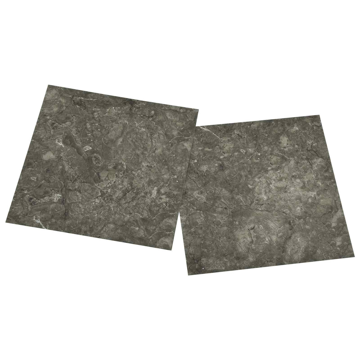 Selvklæbende Gulvplanker Sort og grå 30,5 x 30,5 cm 20 stk. PVC