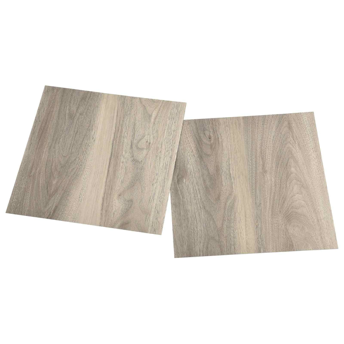 Selvklæbende Gulvplanker Sort og Træ 30,5 x 30,5 cm 20 stk. PVC
