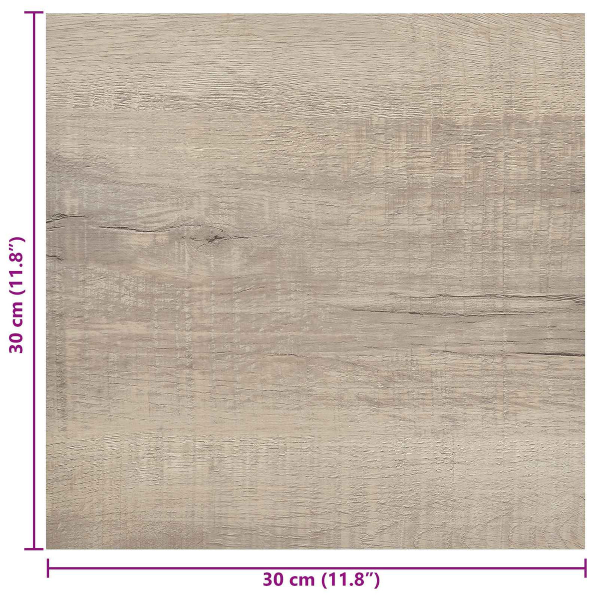 Selvklæbende Gulvplanker Gammelt træ 30,5 x 30,5 cm 20 stk. PVC
