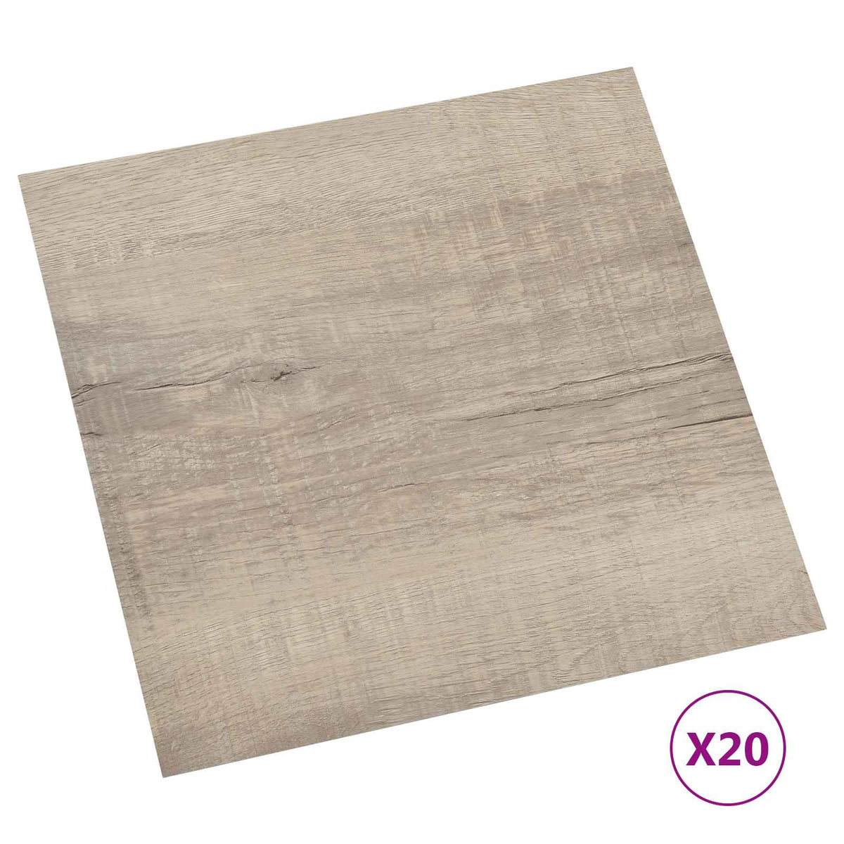 Selvklæbende Gulvplanker Gammelt træ 30,5 x 30,5 cm 20 stk. PVC
