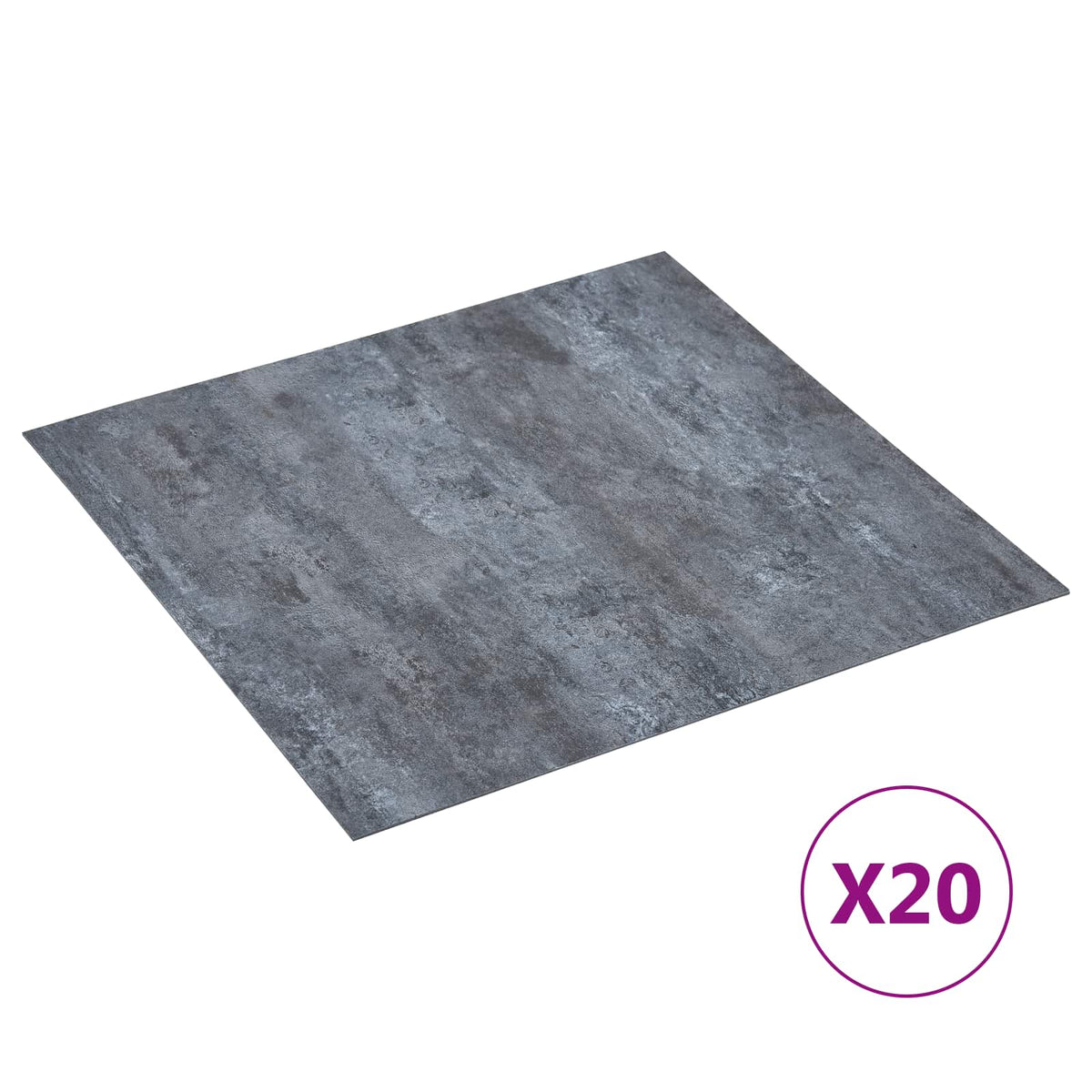 Selvklæbende Gulvplanker Grå Marmor 30,5 x 30,5 cm 20 stk. PVC