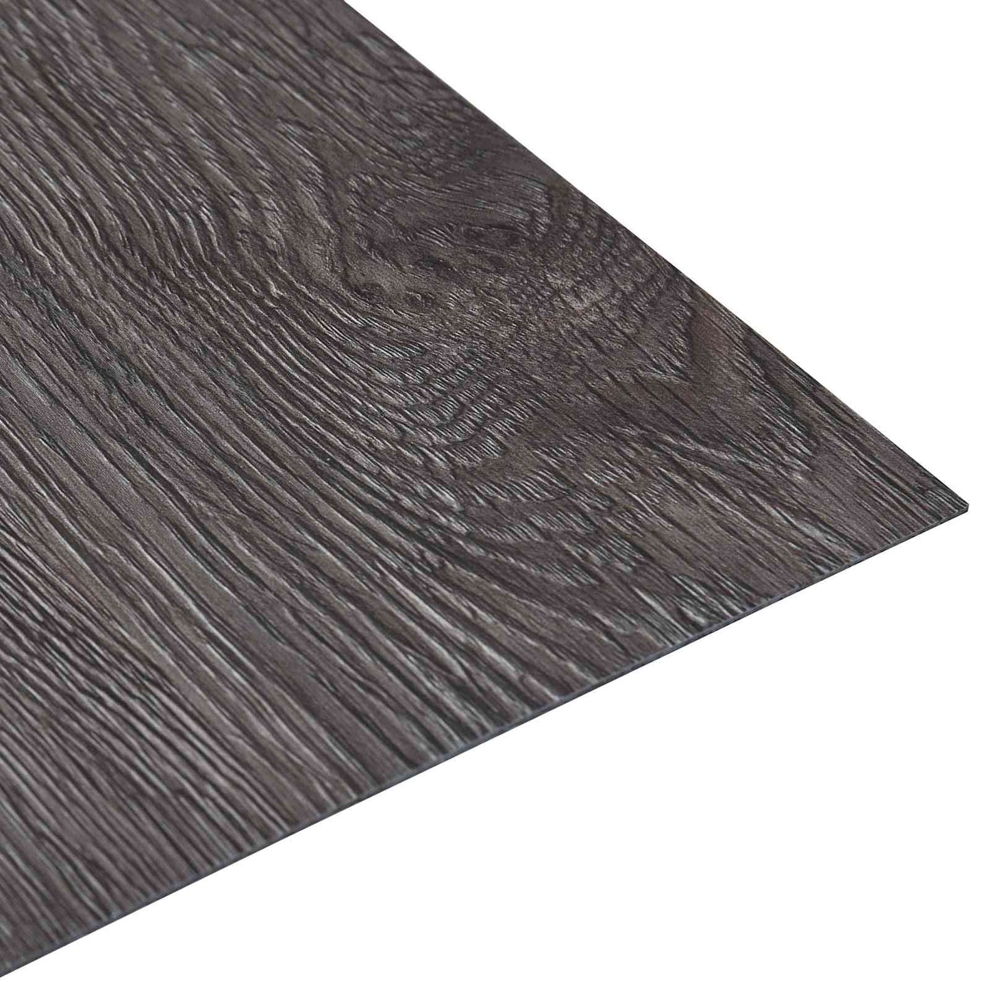 Selvklæbende Gulvplanker Mørkebrun og Sort 30,5 x 30,5 cm