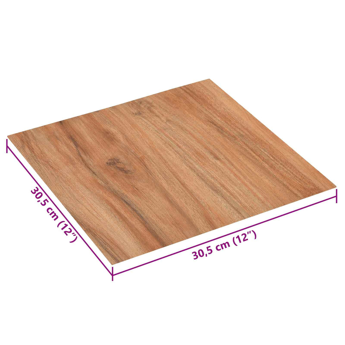 Selvklæbende Gulvplanker Lys Træ 30,5 x 30,5 cm 20 stk. PVC