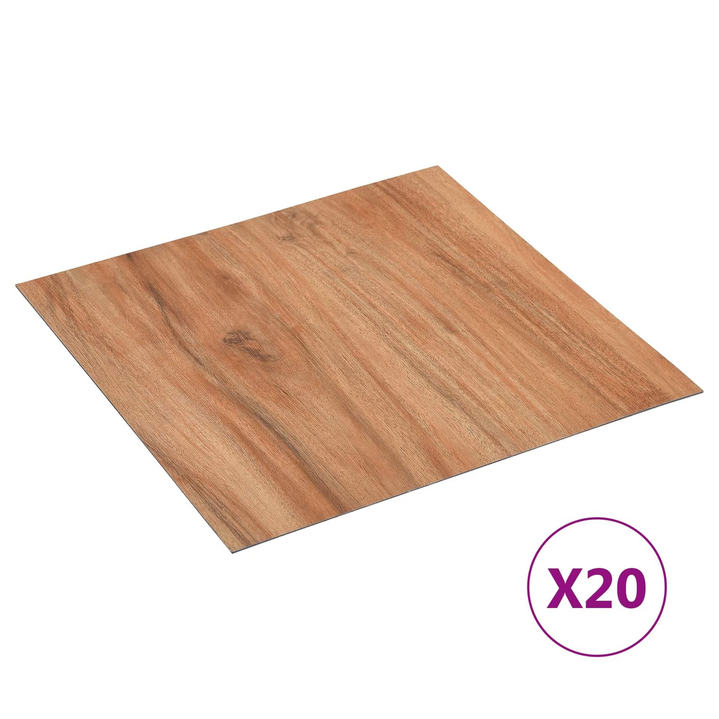 Selvklæbende Gulvplanker Lys Træ 30,5 x 30,5 cm 20 stk. PVC