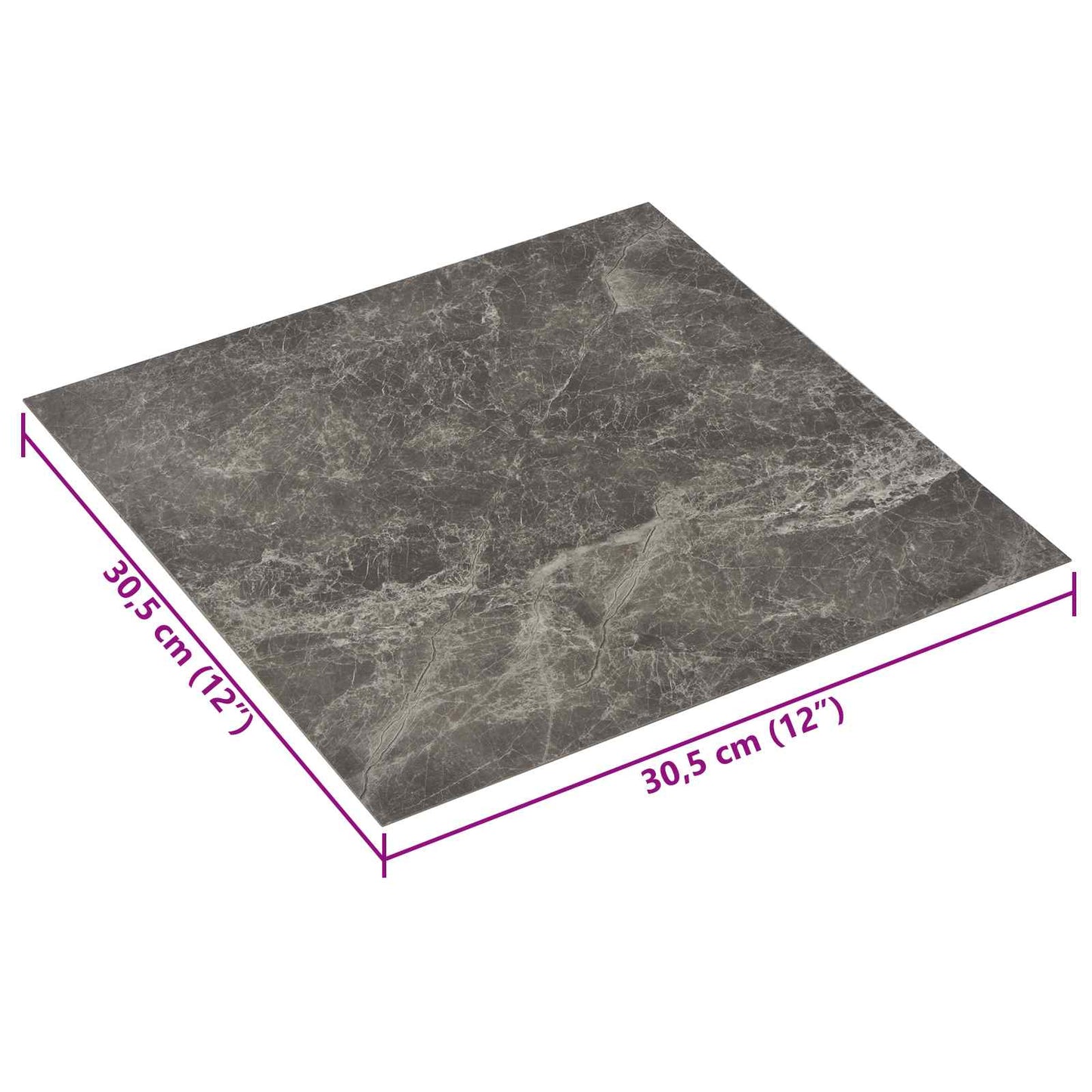 Selvklæbende Gulvplanker Flerfarvet 30,5 x 30,5 cm 20 stk. PVC