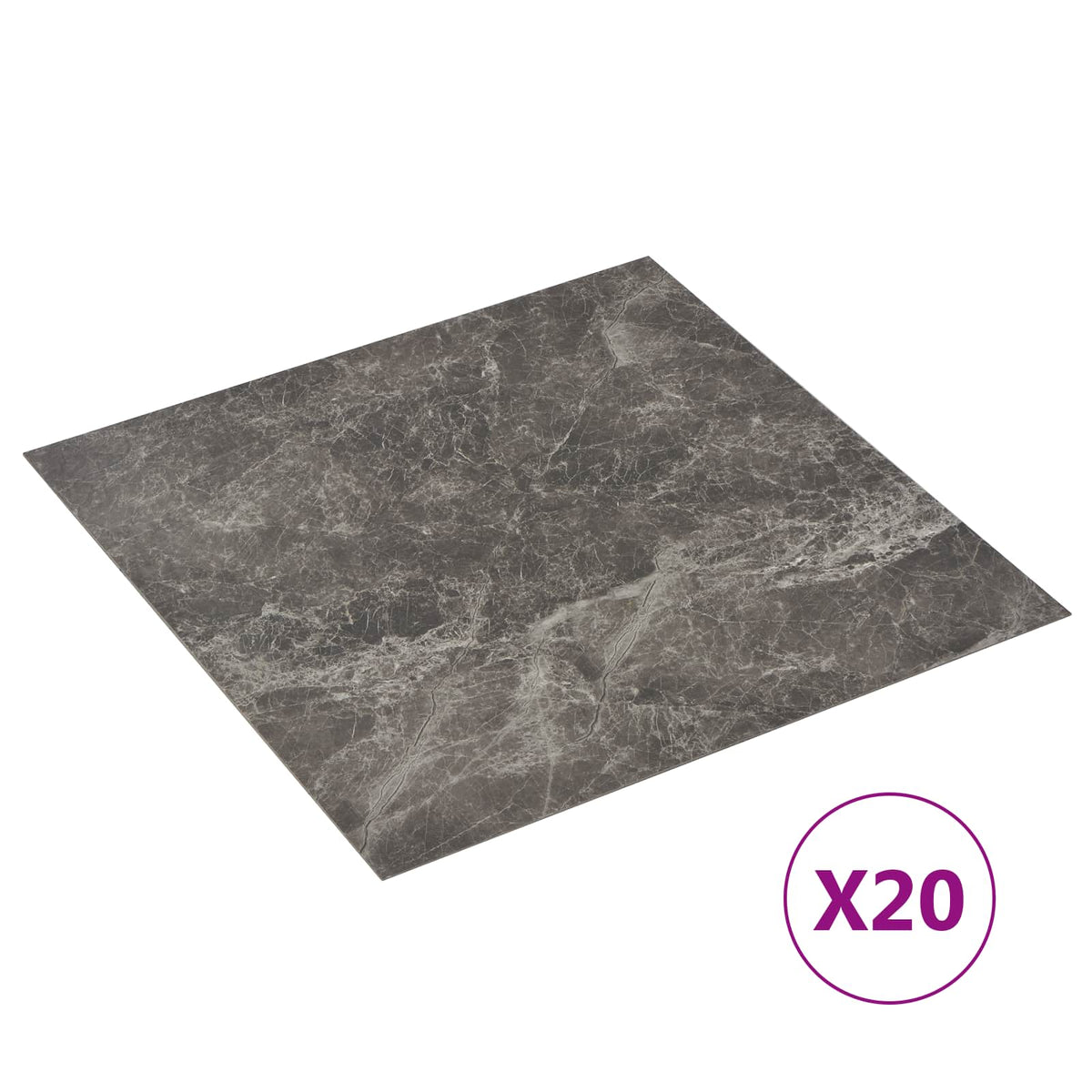 Selvklæbende Gulvplanker Flerfarvet 30,5 x 30,5 cm 20 stk. PVC