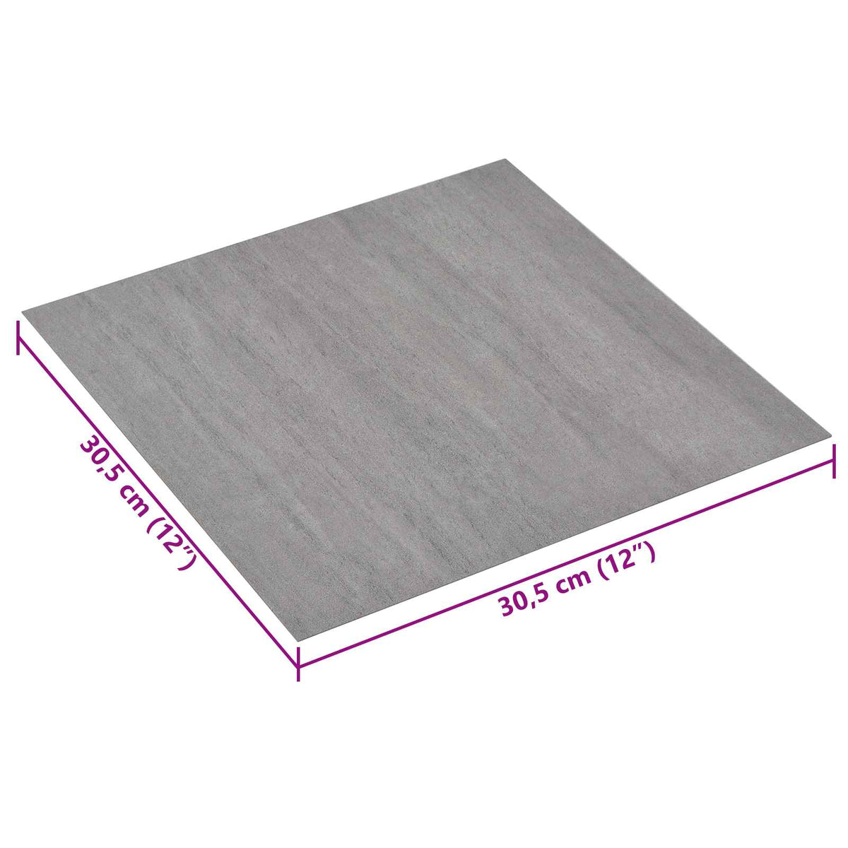 Selvklæbende Gulvplanker Grå og Træ 30,5 x 30,5 cm 20 stk. PVC